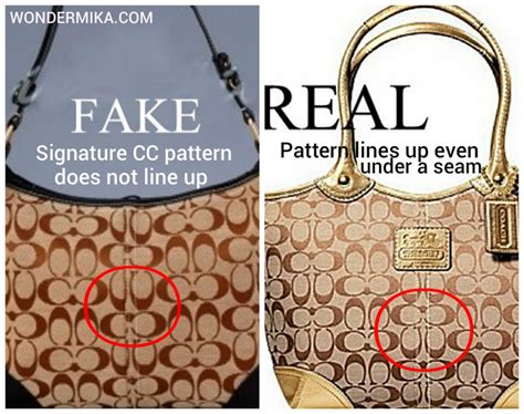 fake vs real seems on coach bags|check serial number coach bag.